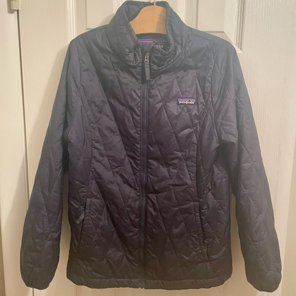 Patagonia Lightweight Navy Kids Coat Jacket